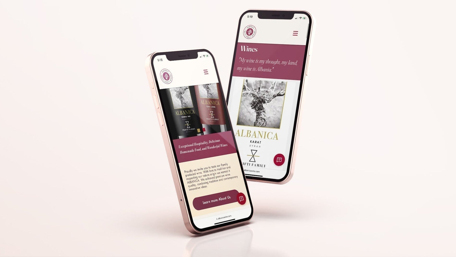 Redesigning Albanica Wine’s Website