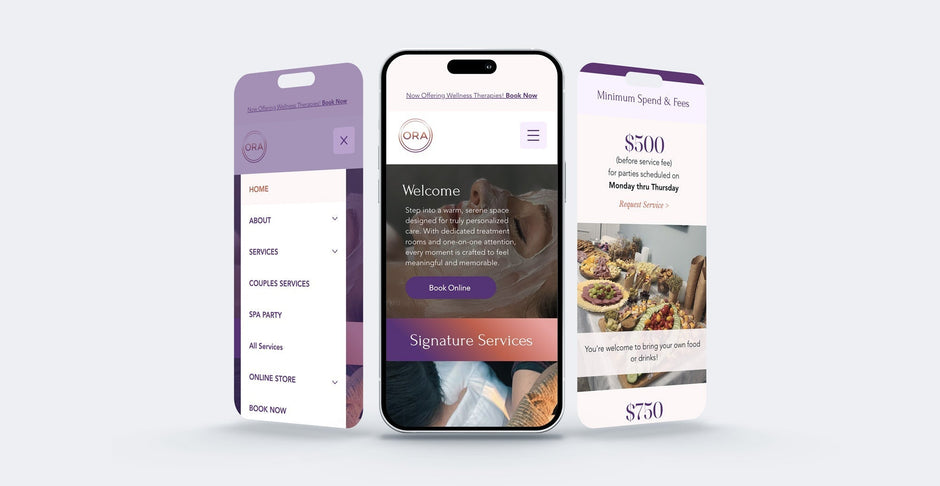 Visual Identity Refresh & Website Restructure: ORA Beauty & Wellness Spa